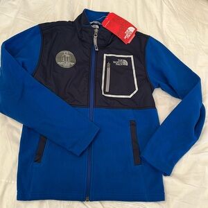 Great for spring - The North Face full zip fleece track jacket.